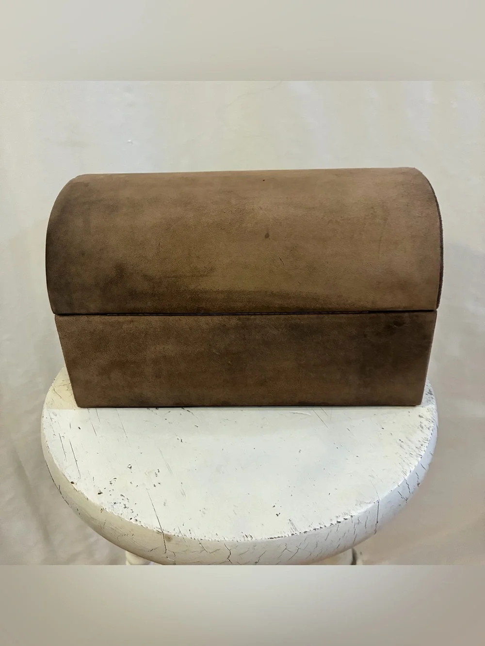 Vtg Neiman Marcus Casket Style 70s Jewelry Box Inc Tasseled Key Made In Italy
